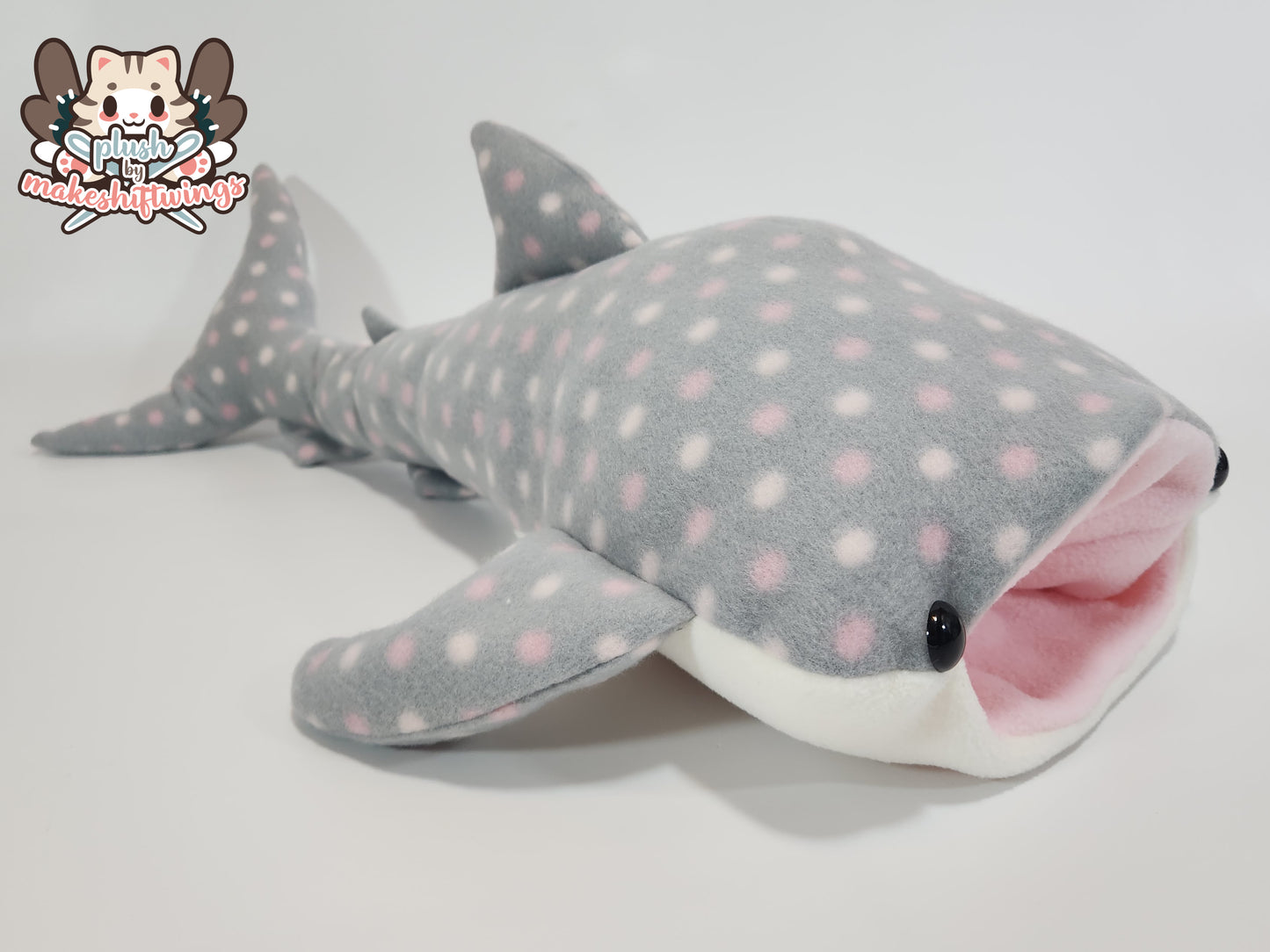 Whale Shark Plush (Fleece, grey spots)