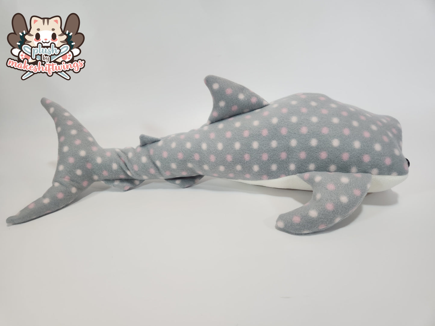 Whale Shark Plush (Fleece, grey spots)