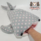 Whale Shark Plush (Fleece, grey spots)