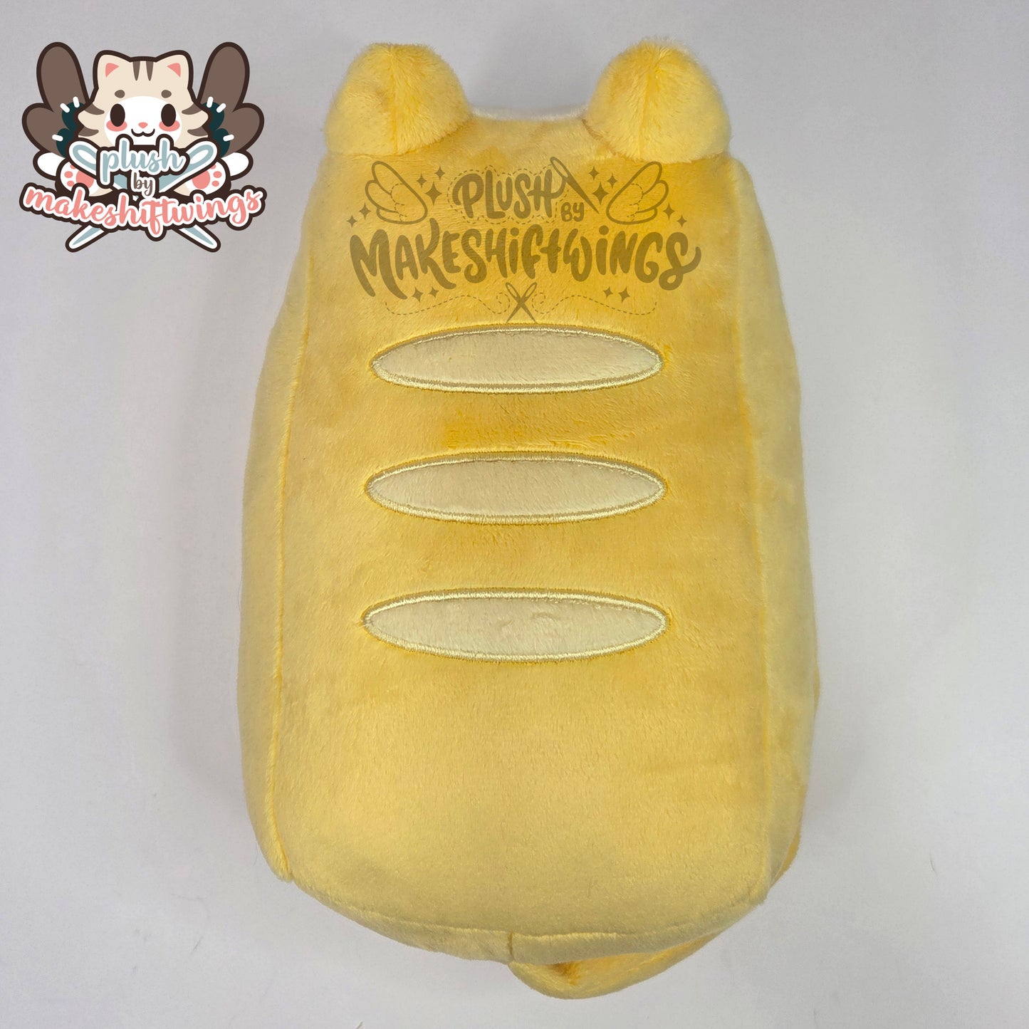 Cat bread loaf - 3mm minky (Plain tail)