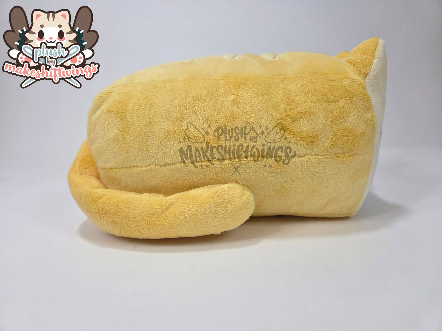 Cat bread loaf - 3mm minky (Plain tail)
