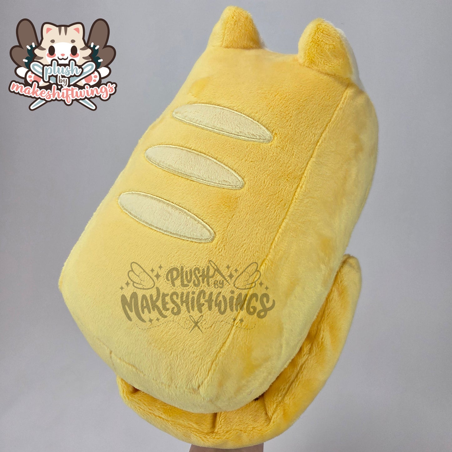 Cat bread loaf - 3mm minky (Plain tail)