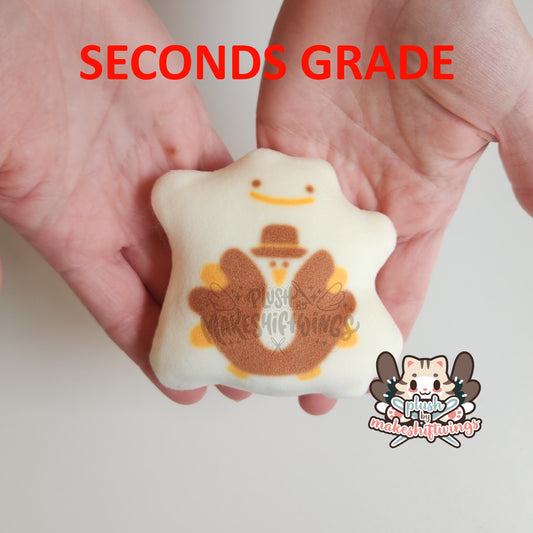 SECONDS GRADE - Slice and Bake Turkey Plush (Off center back)