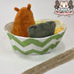 Capybara ramen bowl (minky, open eyes)