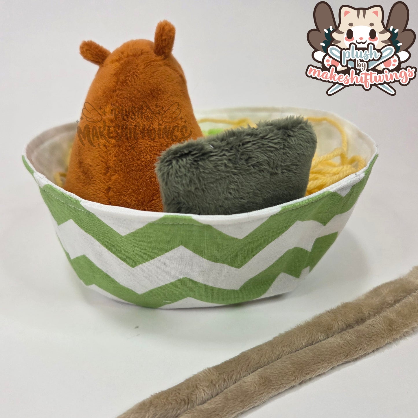 Capybara ramen bowl (minky, open eyes)
