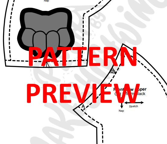 SEWING PATTERN - Flat Friend Badger