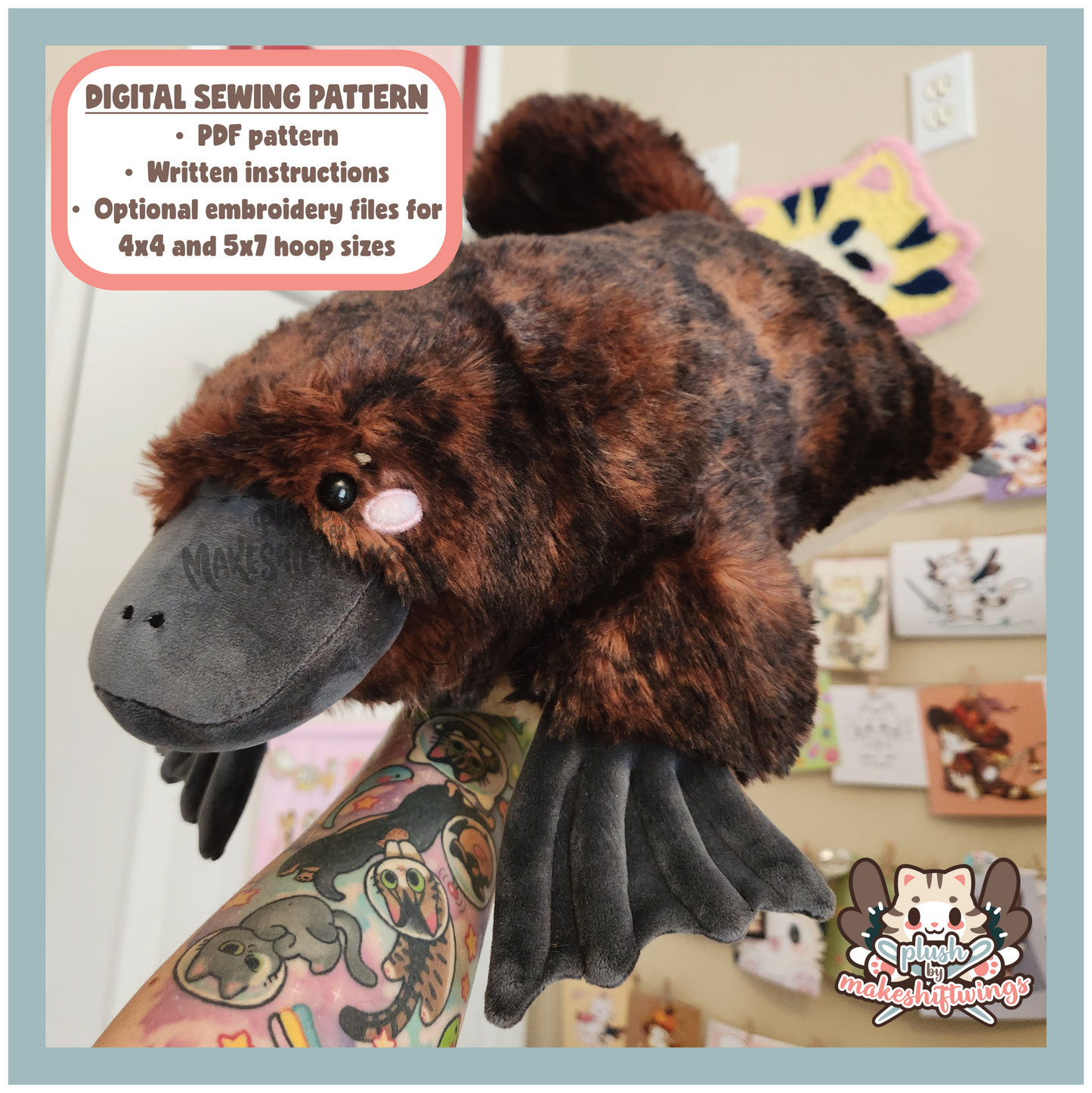 SEWING PATTERN - Platypus Plush