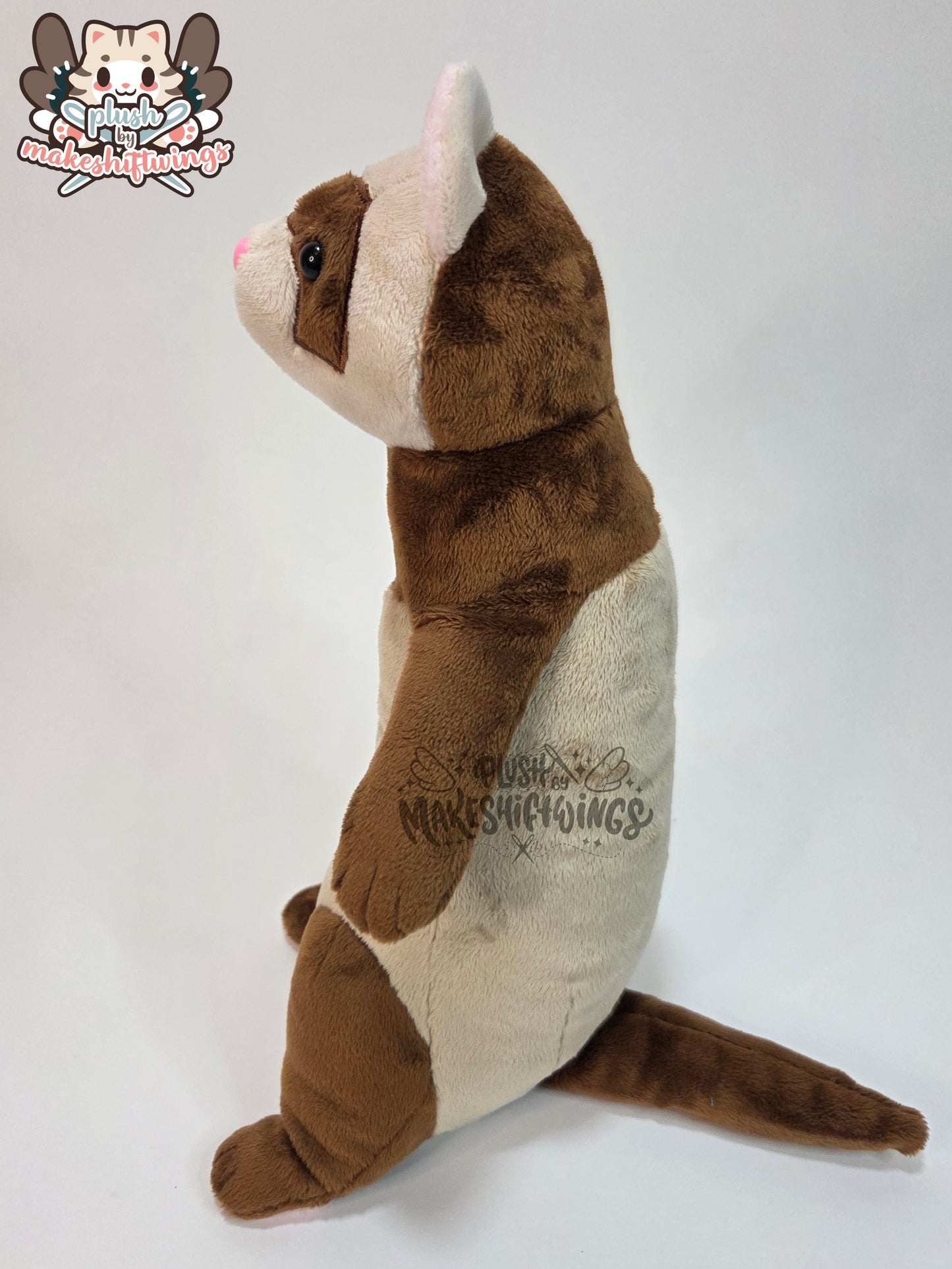 Clown ferret plush