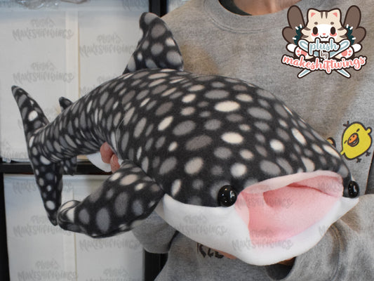 Whale Shark Plush (Fleece, black spots)