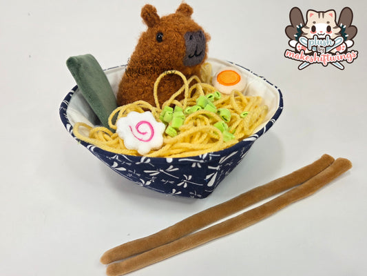 Capybara ramen bowl (teddy sherpa)