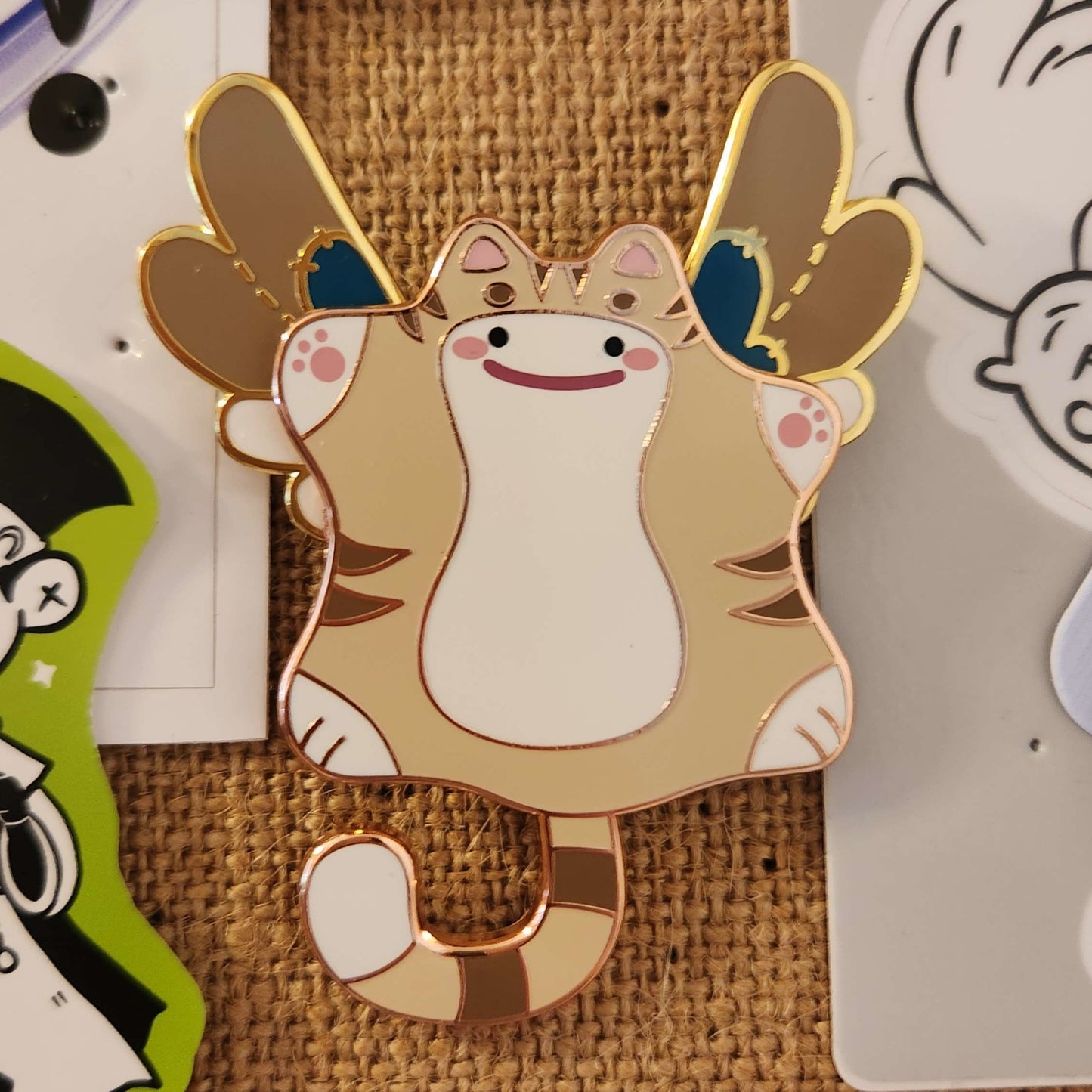 Shifty Ditto Hard Enamel Pin with Movable Wings