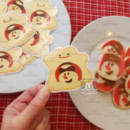 Slice and Bake Snowman Sticker