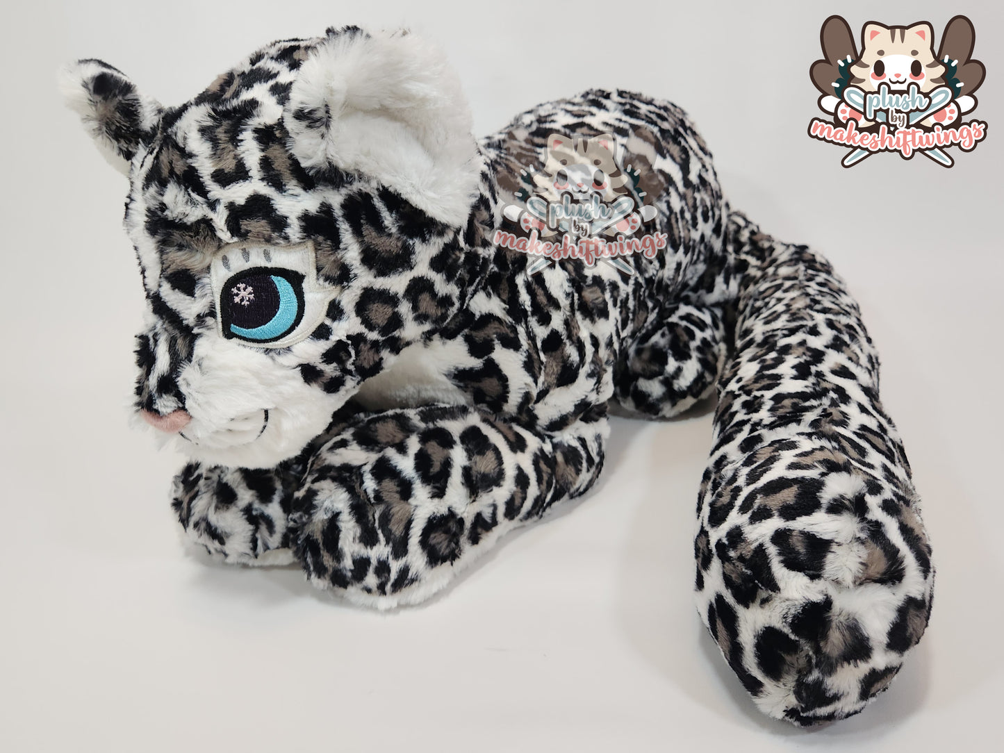 Big Floppy Snow Leopard Plush