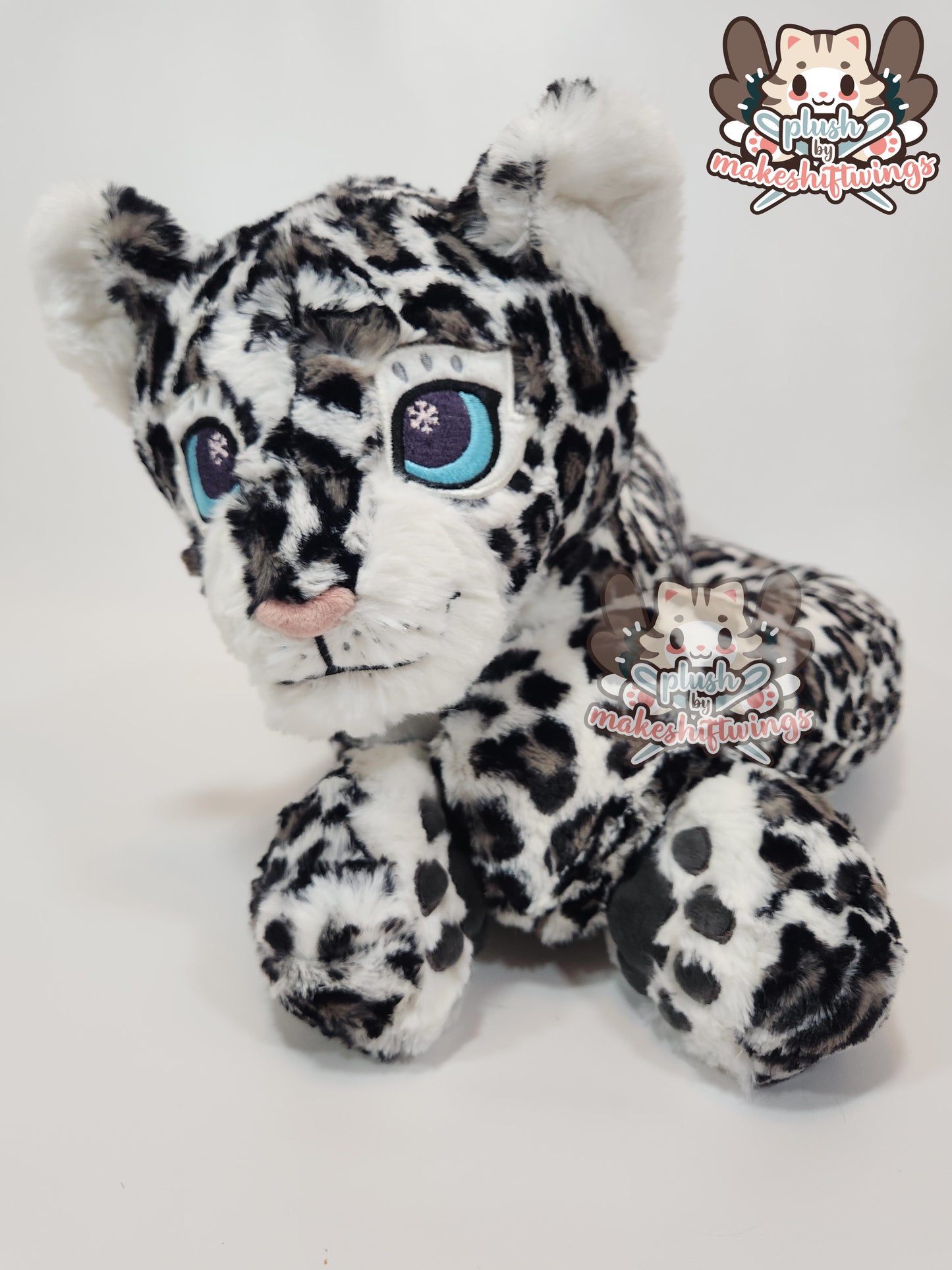 Big Floppy Snow Leopard Plush