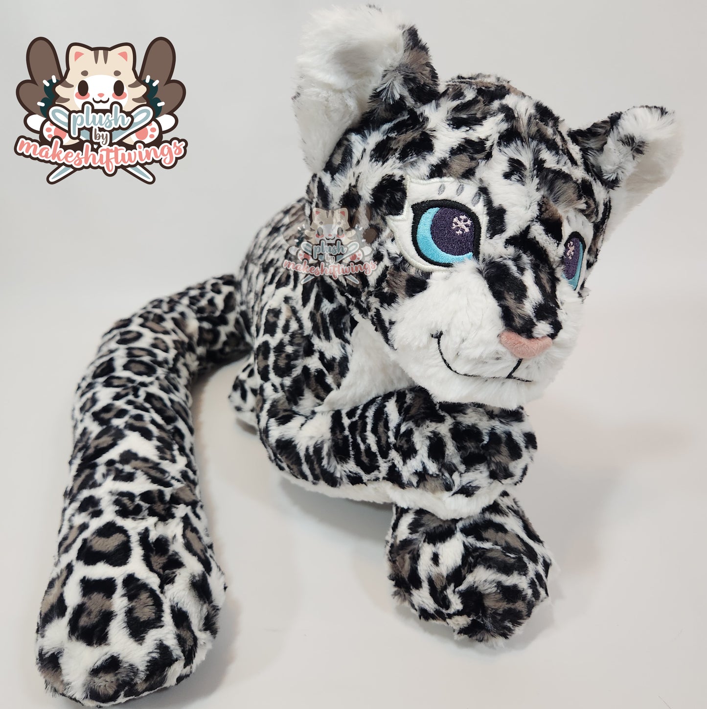 Big Floppy Snow Leopard Plush