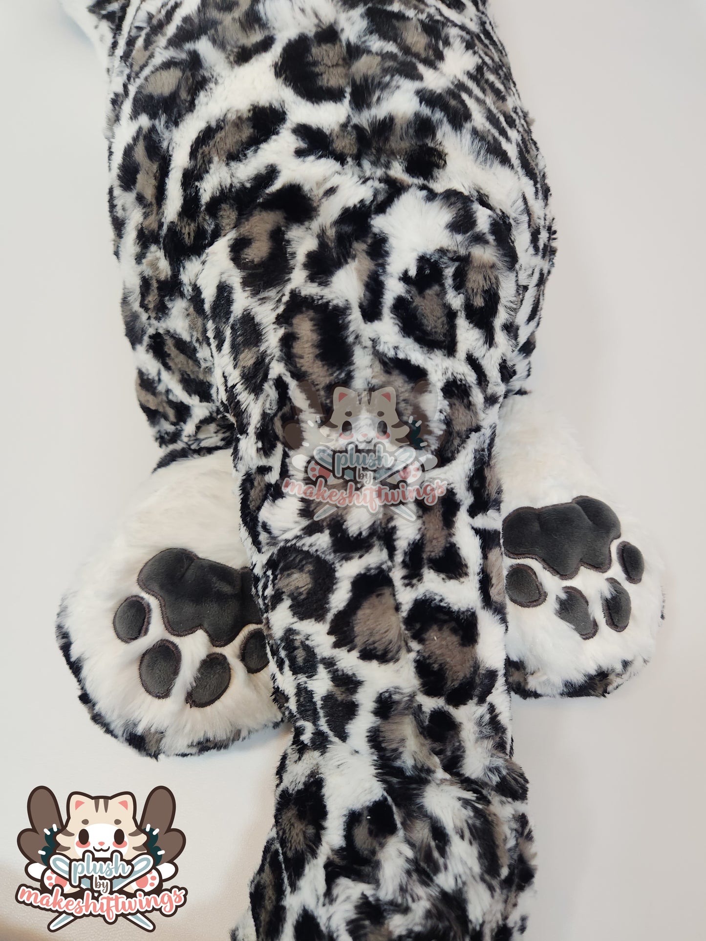 Big Floppy Snow Leopard Plush