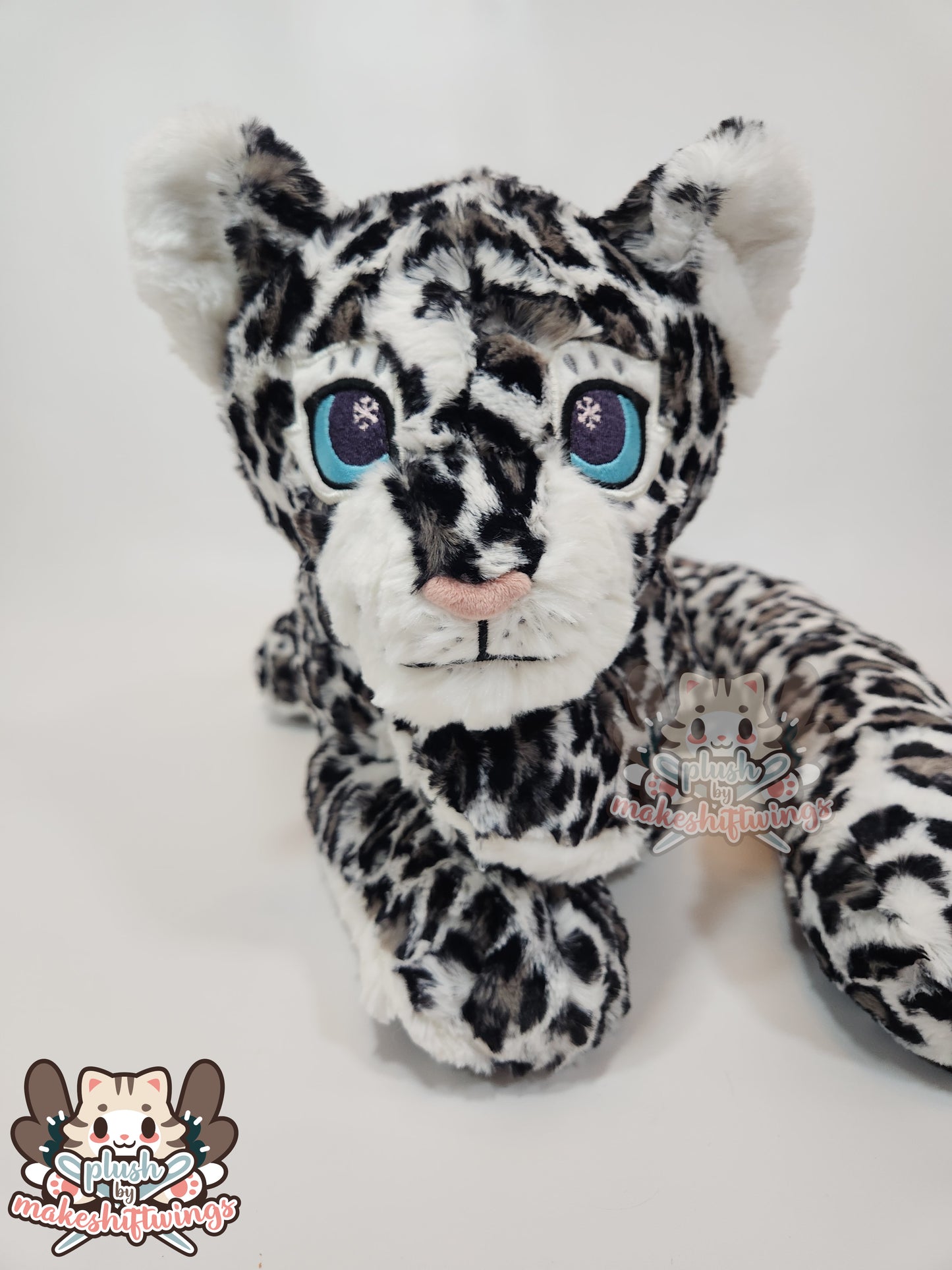 Big Floppy Snow Leopard Plush