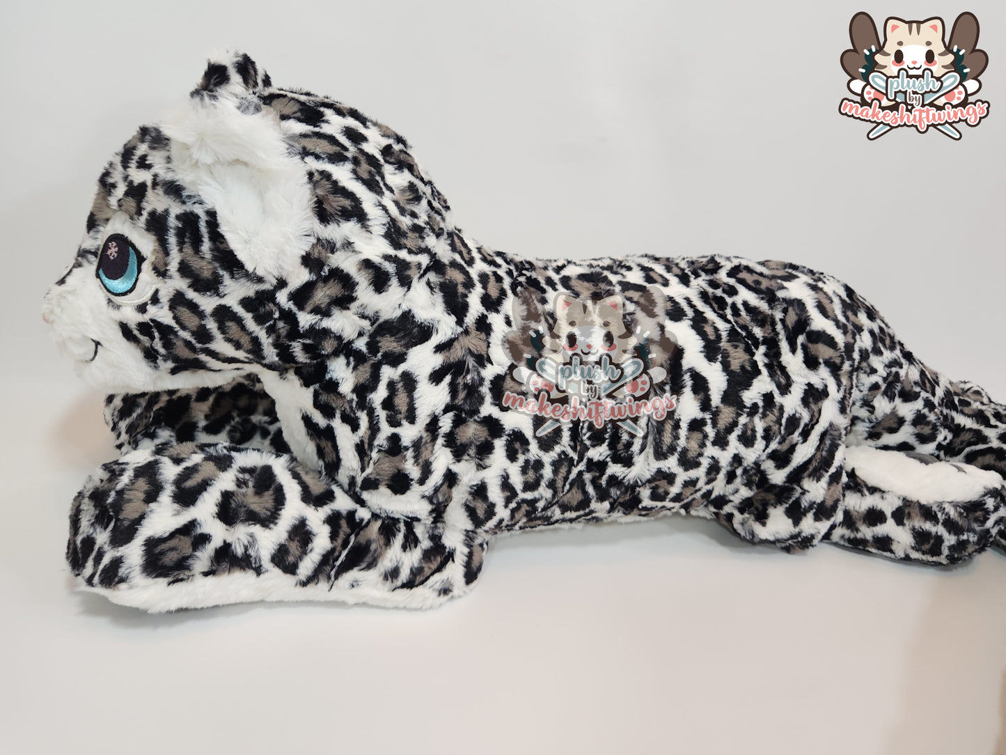 Big Floppy Snow Leopard Plush