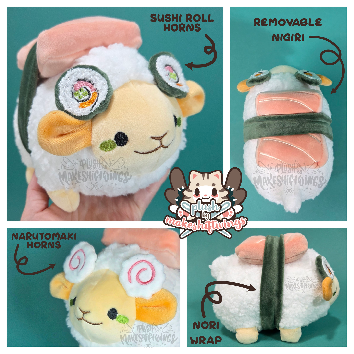 SEWING PATTERN - Sushi sheep