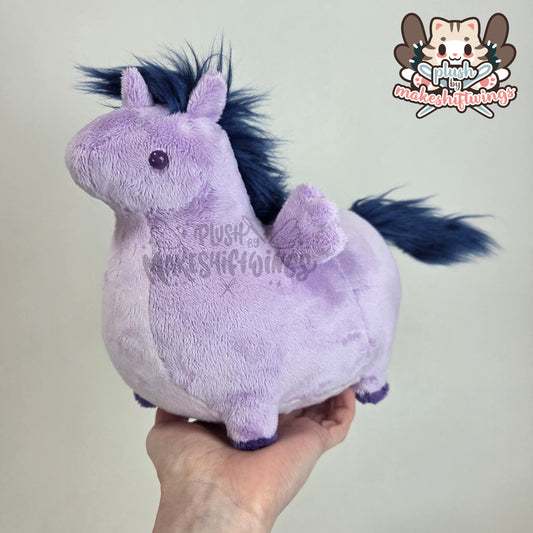 Smart purple honse plush