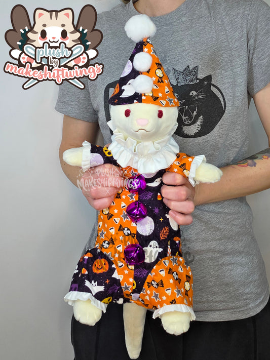 Halloween clown ferret plush