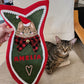 SEWING PATTERN - Fish-Shaped Cat Stocking and ITH Cat Face