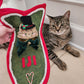 SEWING PATTERN - Fish-Shaped Cat Stocking and ITH Cat Face