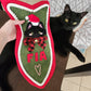 SEWING PATTERN - Fish-Shaped Cat Stocking and ITH Cat Face