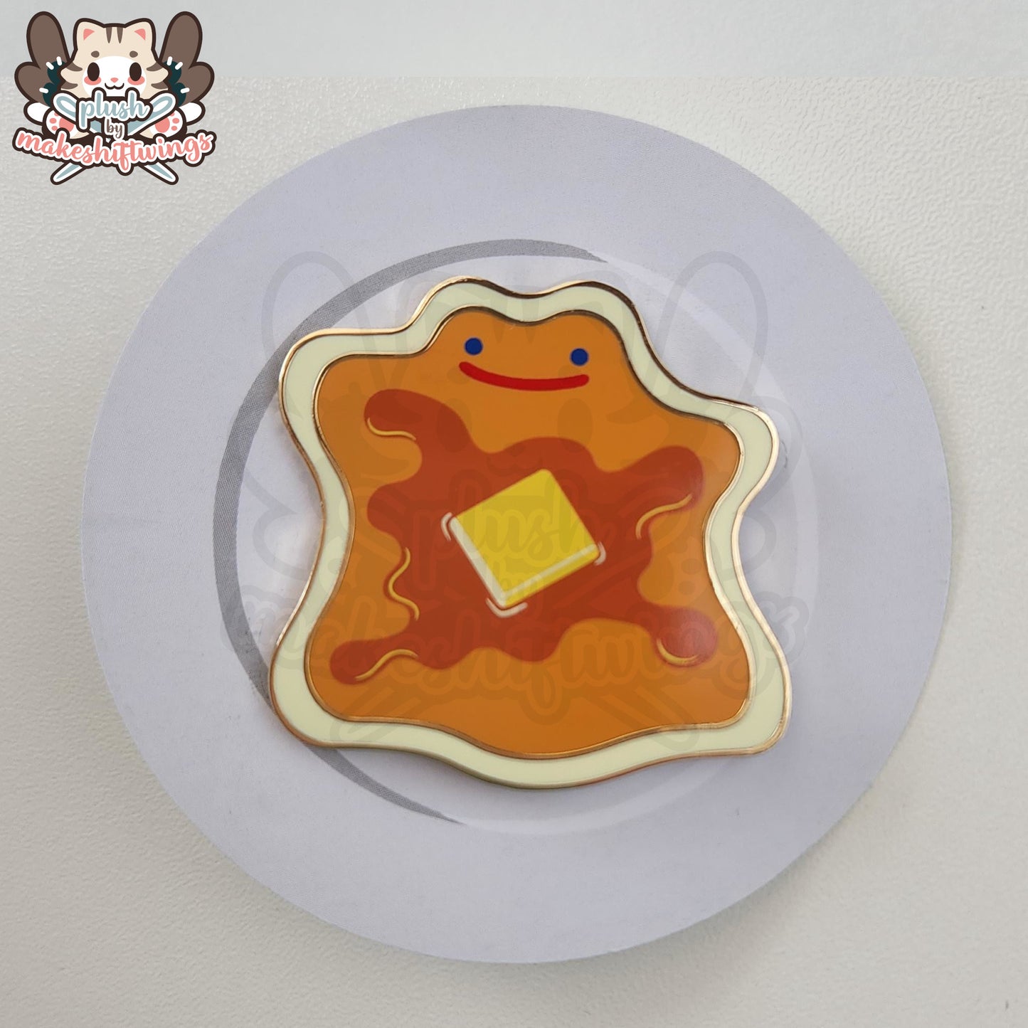 Pancake Hard Enamel Pin