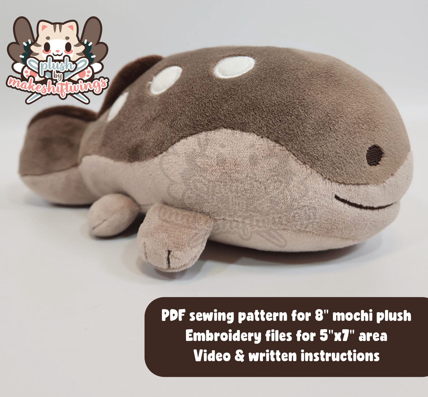 SEWING PATTERN - Mochi Spiny Fish Plush