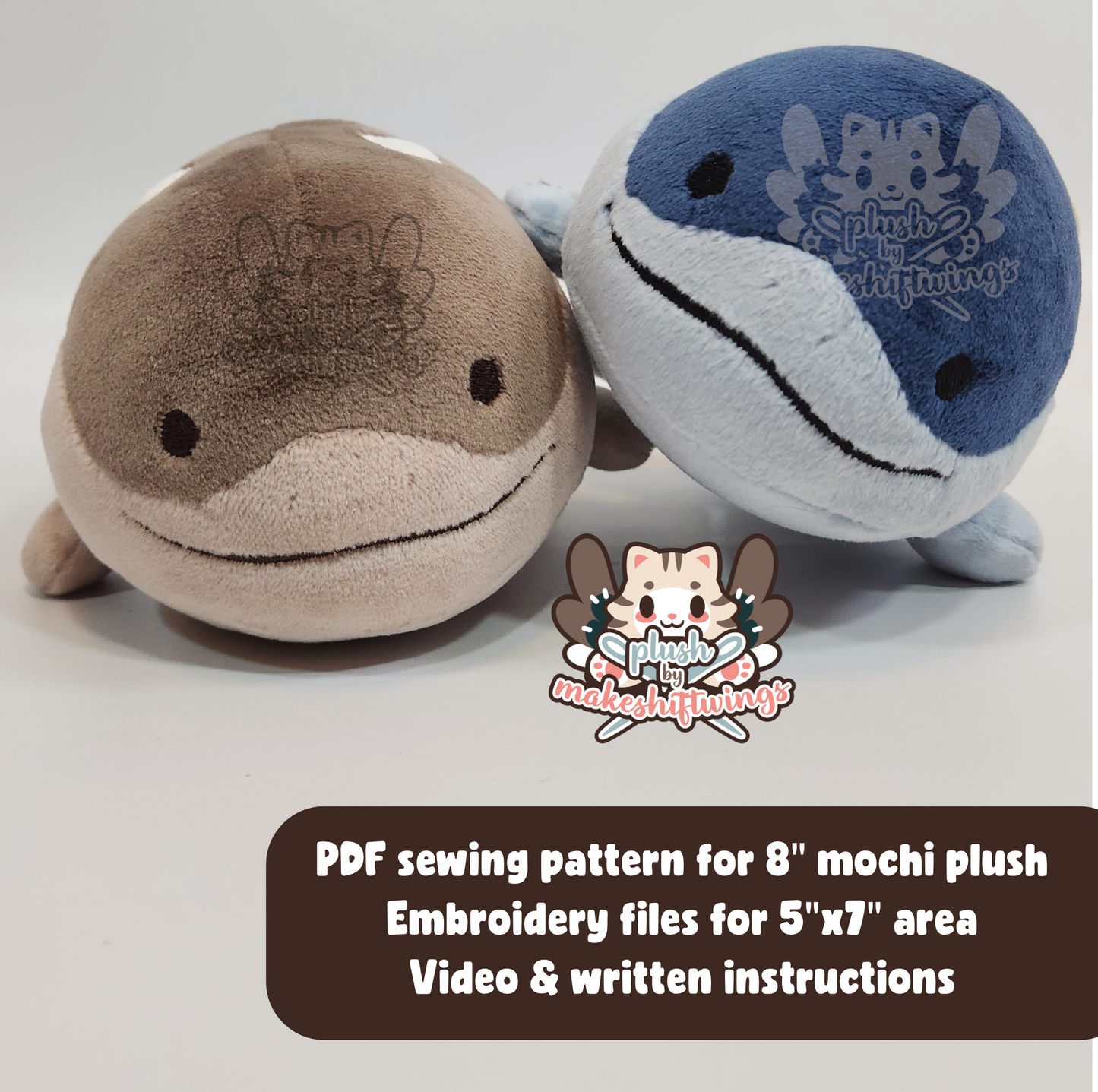 SEWING PATTERN - Mochi Spiny Fish Plush